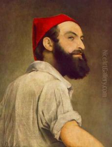 Self-portrait 1840 by Samuel Lanyi