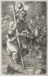 St. Christopher Facing Right by Albrecht Durer