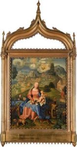 The Madonna And Child In A Landscape