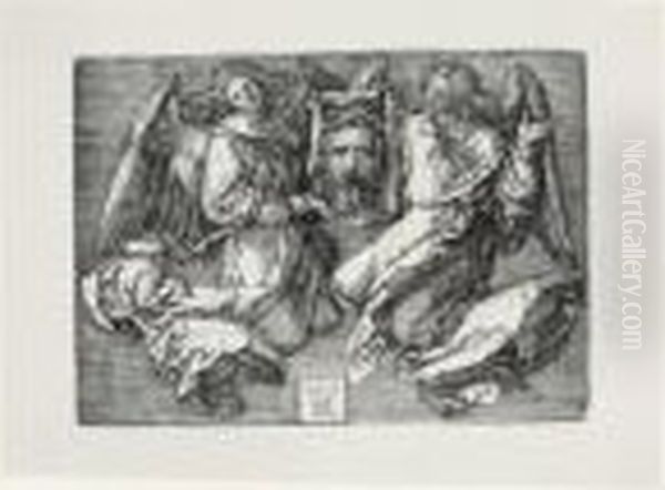The Sudarium Held By Two Angels (bartsch 25; Meder, Hollstein 26) - view 1