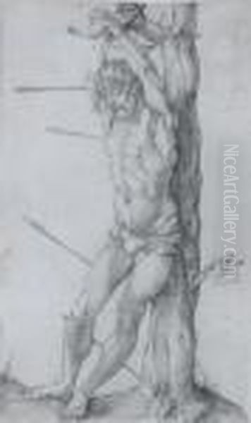 St. Sebastian Bound To A Tree - view 1
