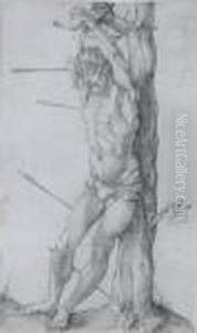 St. Sebastian Bound To A Tree by Albrecht Durer