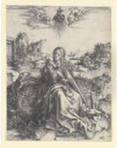 The Holy Family With A Butterfly by Albrecht Durer