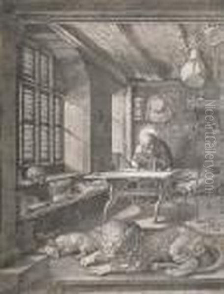 Saint Jerome In His Study - view 1