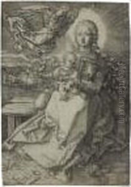 The Virgin And Child Crowned By One Angel - view 1