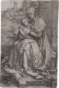 Virgin And Child Seated By The Wall Virgin And Child Seated By The Wall