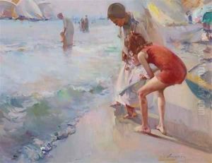 Children Playing 1 by Jose Navarro Llorens