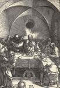 The Last Supper, From The Large Passion (b. 5; M., Holl. 114) by Albrecht Durer