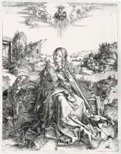 The Holy Family With The Butterfly (b.44; M., Holl.42) by Albrecht Durer