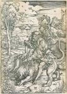 Samson Rending The Lion (bartsch W 2)