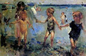Children Playing by Jose Navarro Llorens
