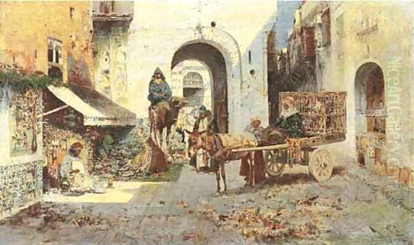 An Arab street market - view 1