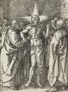 Chrystus I Niewierny Tomasz, Z Malej Pasji, Xvi W by Albrecht Durer