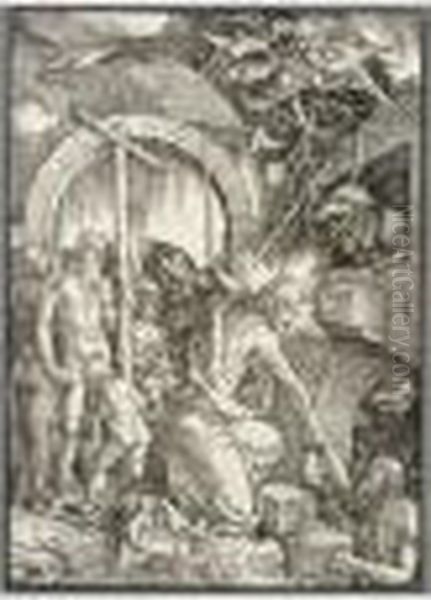 Christ In Limbo (bartsch 14; Meder, Holl.121) - view 1