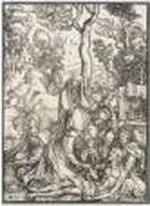 The Lamentation (b.13; M., Holl.122) by Albrecht Durer