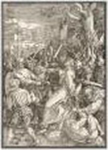 The Kiss Of Judas (b.7; M., Holl.116) by Albrecht Durer