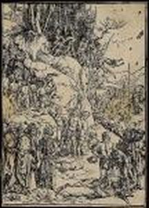 Martyrdom Of The Ten Thousand (bartsch 117) by Albrecht Durer