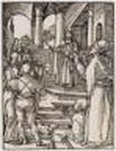 Christ Before Pilate (b.31; M., Holl.140) by Albrecht Durer
