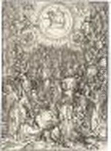 The Adoration Of The Lamb (b.67; M., Holl.176) by Albrecht Durer
