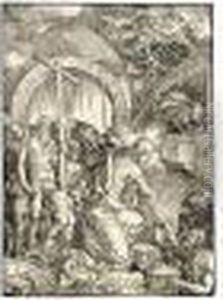 Christ In Limbo (b.14; M., Holl.121) by Albrecht Durer