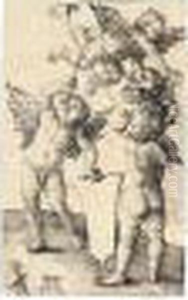 Three Genii (b.66; M., Holl.99) - view 1