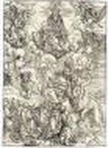 The Beast With The Two Horns Like A Lamb (b.74; M., Holl.175) by Albrecht Durer