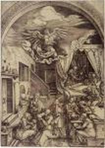 The Birth Of The Virgin (#) The Presentation Of The Virgin (#) Circumcision by Albrecht Durer