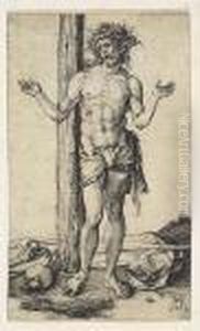 The Man Of Sorrows With Hands Outstretched by Albrecht Durer