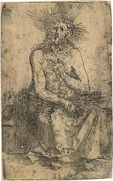 The Man Of Sorrows Seated - view 1