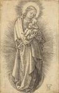 Virgin And Child On A Crescent With A Diadem