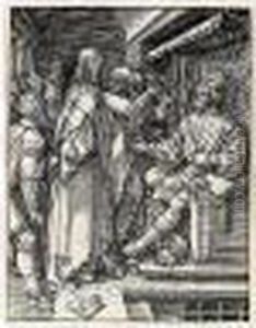 Christ Before Herod (b.32; M., Holl.141) by Albrecht Durer