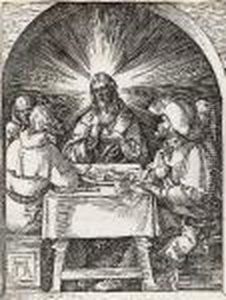 Christ Appears To Disciples At Emmaus by Albrecht Durer