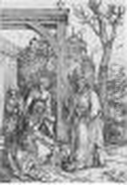 Christ Taking Leave Of His
Mother; And The Annunciation (b.92; And 83; M., Holl.204; And 195) - view 1