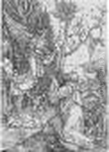 Joachim And The Angel; And The
Presentation Of The Virgin In The Temple (b.78; And 81; M., Holl.190;
And 193) - view 1