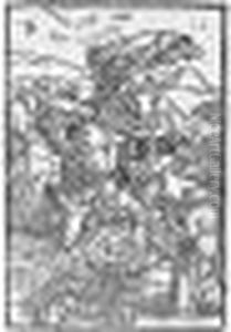 St. Christopher In The Wilderness With A Flight Of Birds (bartsch 304; Meder, Holl.222) by Albrecht Durer