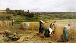 Harvest 1874 by Leon Augustin Lhermitte