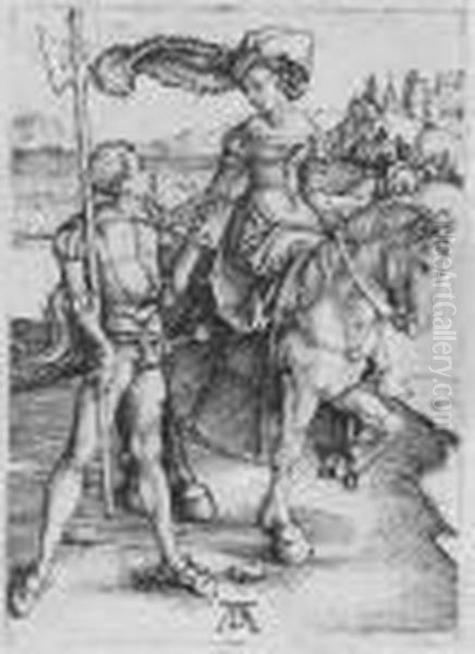 Lady On Horseback And The Lansquenet (b.82; M., Holl.84) - view 1
