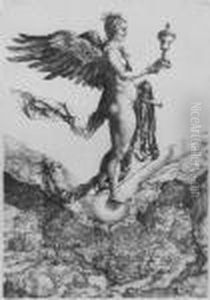 Nemesis (the Great Fortune) (b. 77; M., Holl. 72) by Albrecht Durer