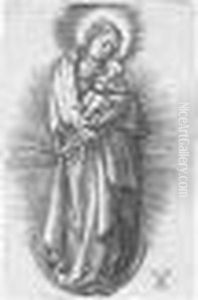 The Virgin And Child On The Crescent With A Diadem (b.33; M.,holl. 35) by Albrecht Durer