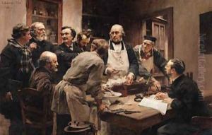 The Lesson of Claude Bernard 1813-78 by Leon Augustin Lhermitte