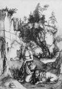 St. Jerome In Penitence by Albrecht Durer