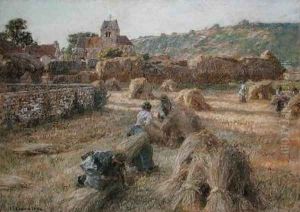 The Sheaf Binders 1897 by Leon Augustin Lhermitte