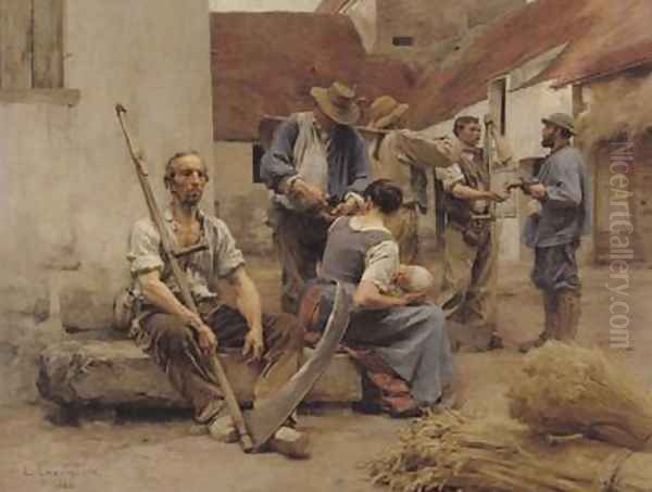 Paying the Harvesters 1882 - view 1