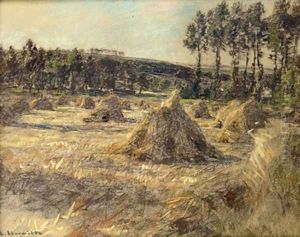 Haystacks in Sunset 1906 by Leon Augustin Lhermitte
