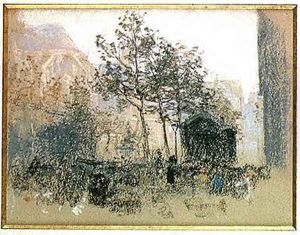 Les Halles 1893 by Leon Augustin Lhermitte