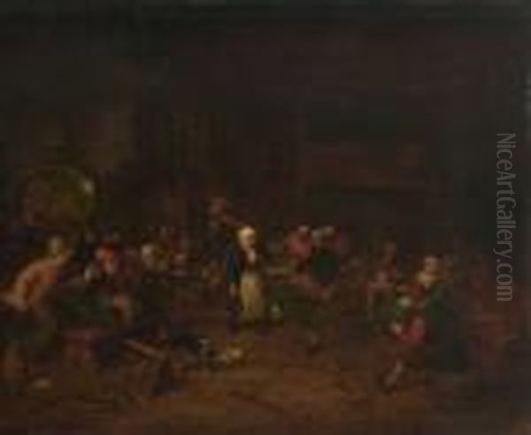 Tanzende Bauern Im Wirtshaus. - view 1