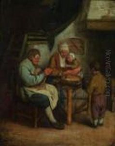 Le Benedicite by Cornelis Dusart
