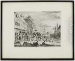 La Fete Au Village by Cornelis Dusart