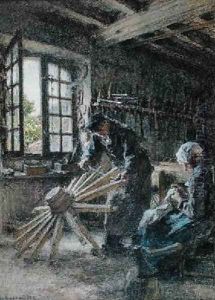 The Old Cartwright and his Wife 1897 by Leon Augustin Lhermitte