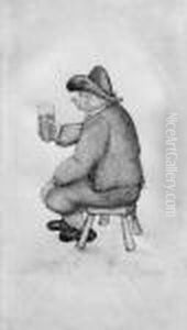 Trinkender Bauer